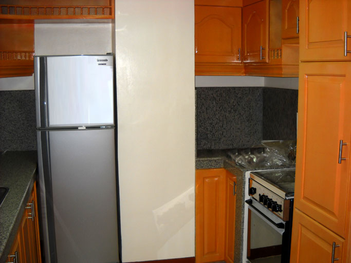 kitchen ref and stove area