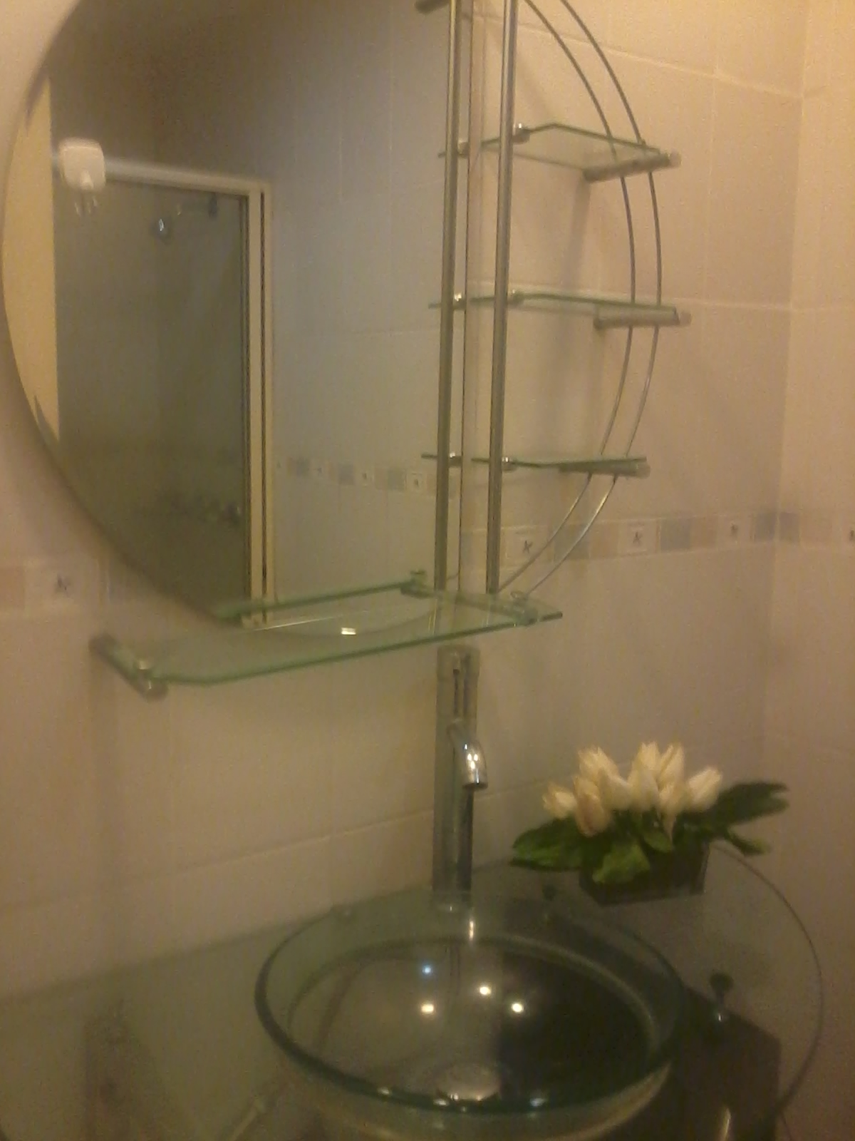 Powder room view 1